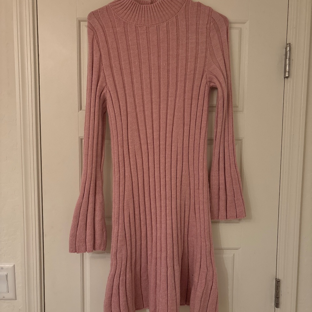 NWOT Anthropologie sweater dress pink